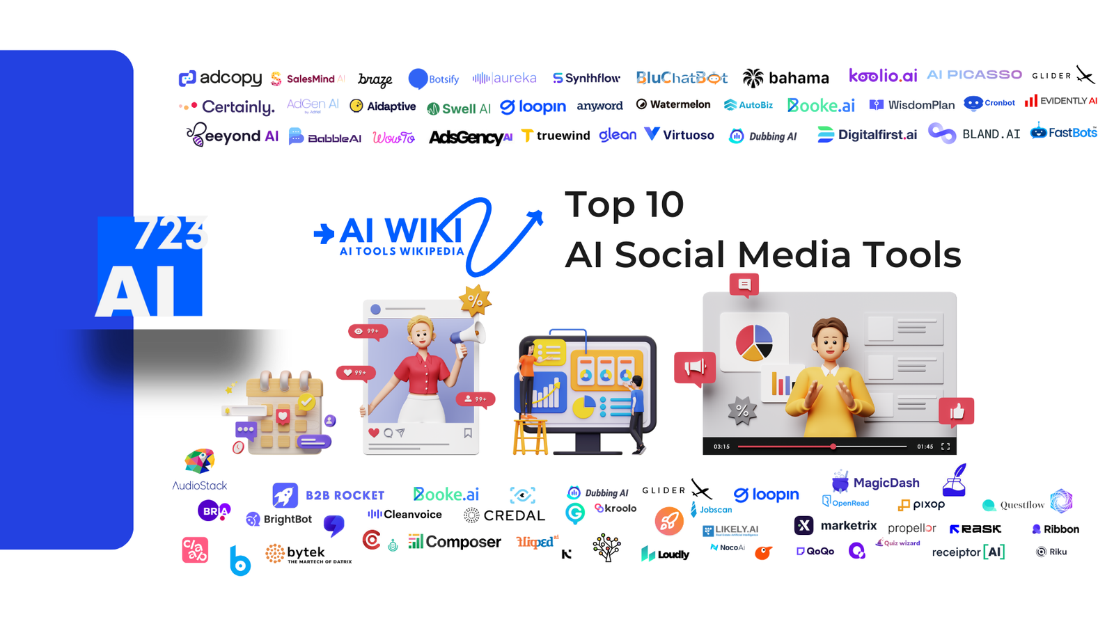 TOP 10 AI SOCIAL MEDIA TOOLS